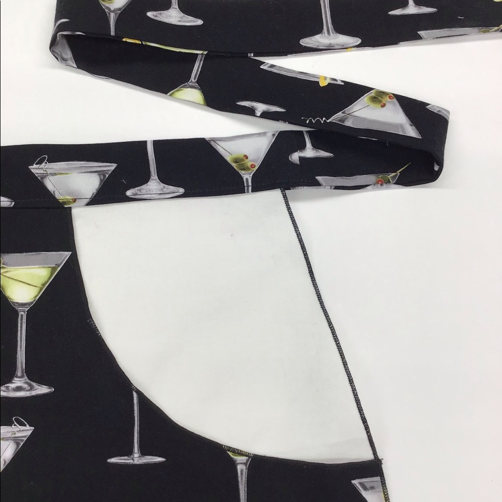 Martini Print Hostess Apron